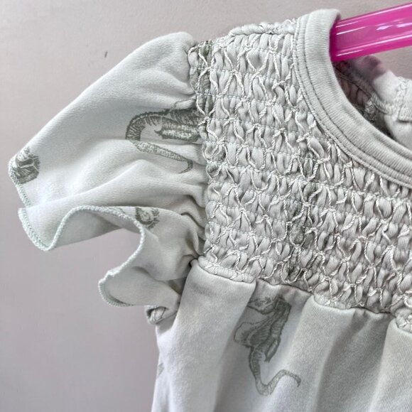 Kate‎ Quinn Flutter Sleeve Smocked Romper- Size 12-18m - Picture 2 of 4